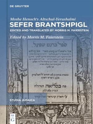 cover image of Sefer Brantshpigl